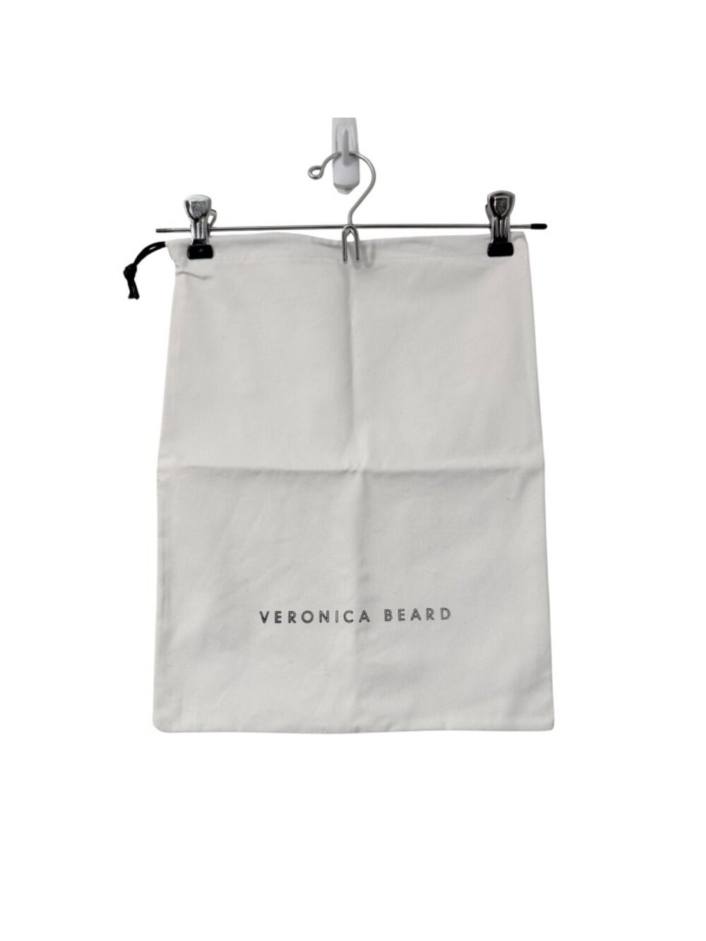 Veronica Beard White Drawstring Logo Dustbag